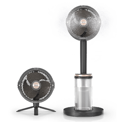 Ventilateur portable 3-en-1, brumisateur et plaque refroidissante Shark ChillPill - Or Rose