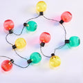 Dusklia - 10 Indoor/Outdoor Fiesta Colourful String Lights (Battery Powered) - Multicoloured
