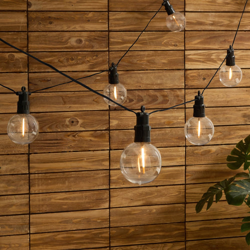 Dusklia - 10 Indoor/Outdoor Festoon String Lights (Mains Powered) - White