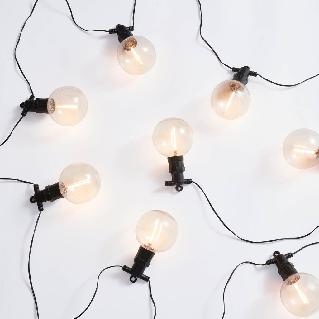 Dusklia - 10 Indoor/Outdoor Festoon String Lights (Mains Powered) - White