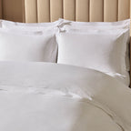 Dusklia - 100% Egyptian Cotton 600 Thread Count Duvet Cover - White