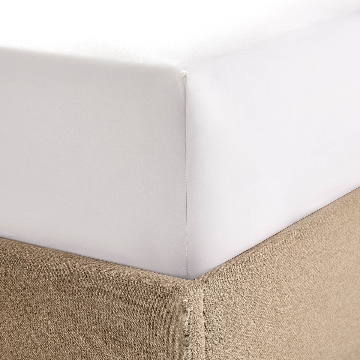 Dusklia - 100% Egyptian Cotton 600 Thread Count Fitted Sheet - White
