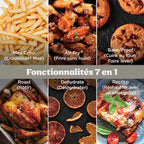 Air Fryer en verre Crispi Pro 7-en-1, Bone