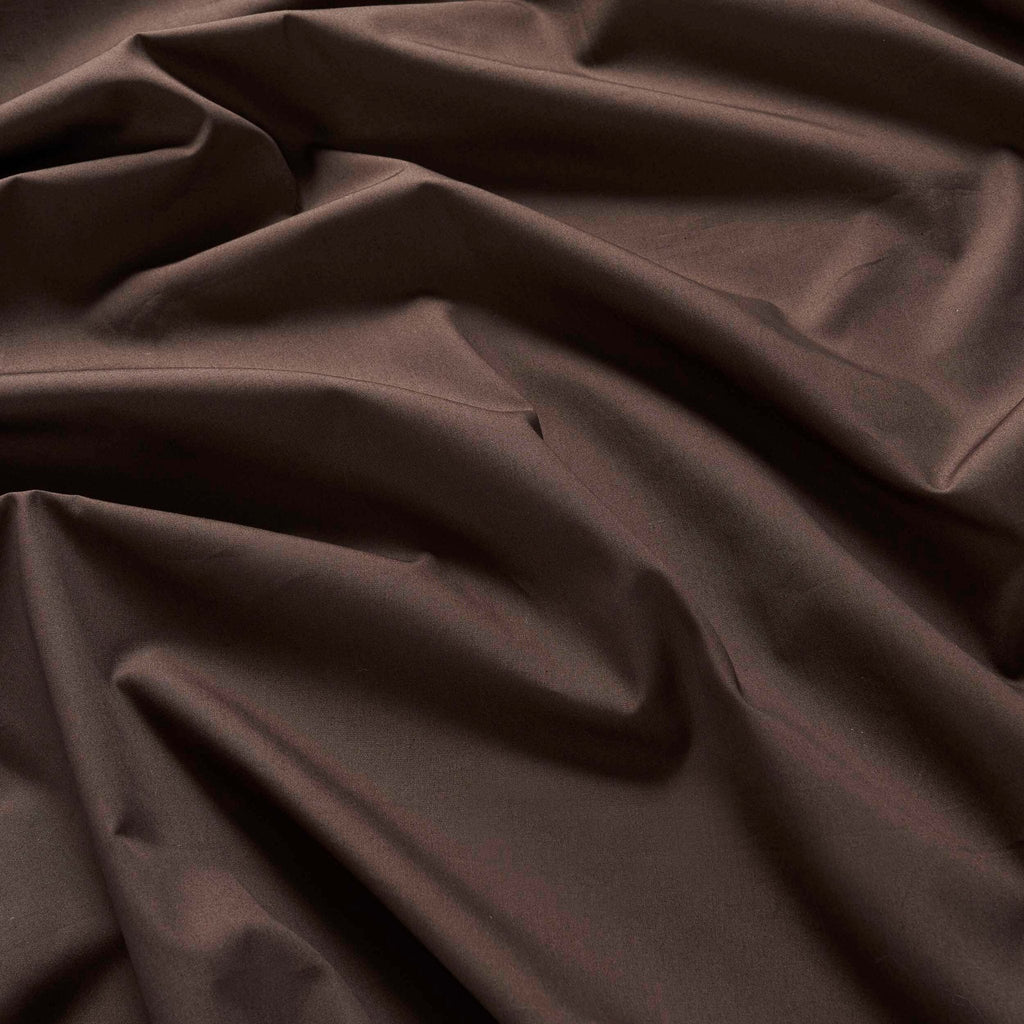 Dusklia - 200 Thread Count Plain-Dye Fitted Sheet - Chocolate