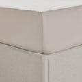 Dusklia - 200 Thread Count Plain-Dye Fitted Sheet - Natural