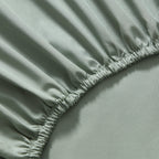 Dusklia - 200 Thread Count Plain-Dye Fitted Sheet - Olive