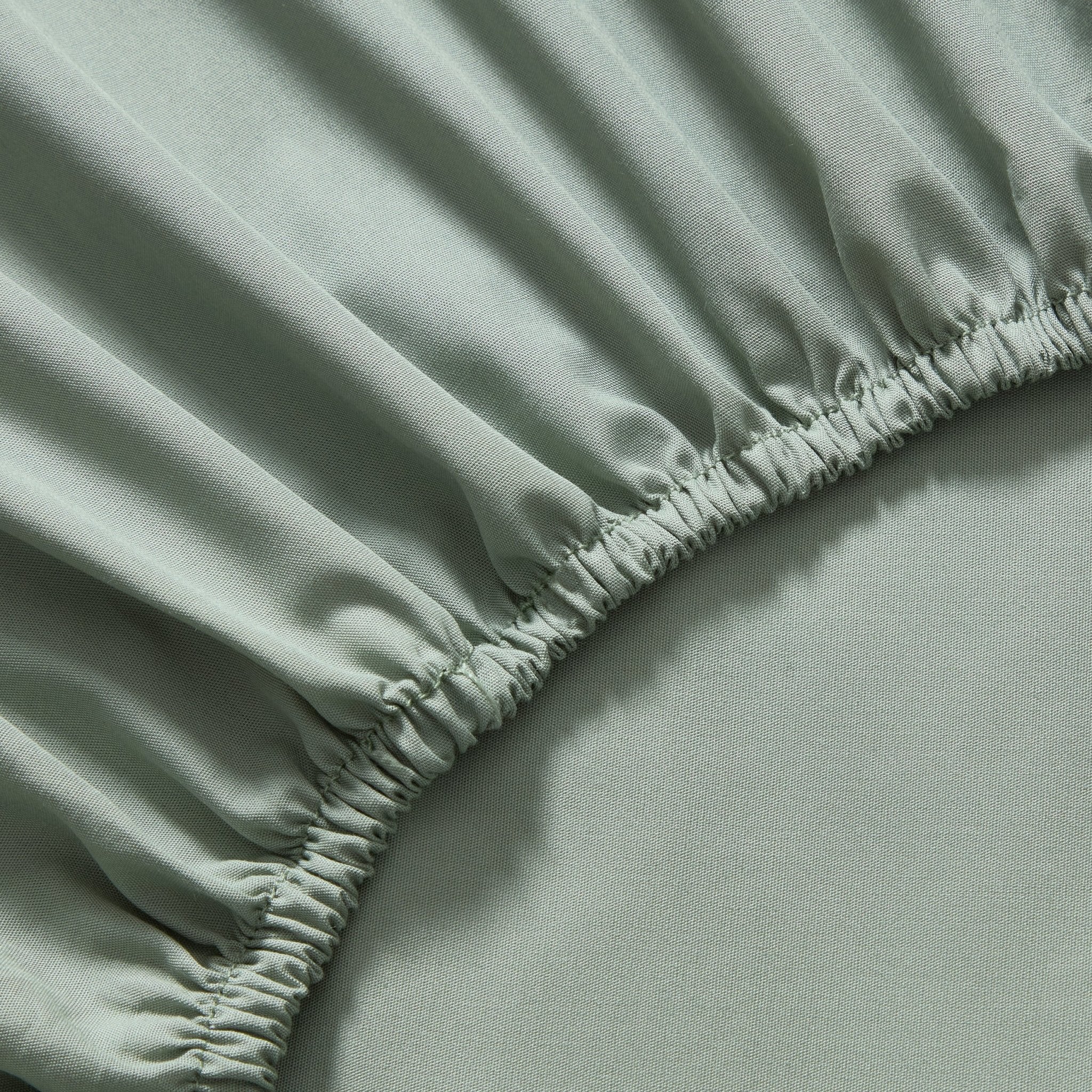 Dusklia - 200 Thread Count Plain-Dye Fitted Sheet - Olive