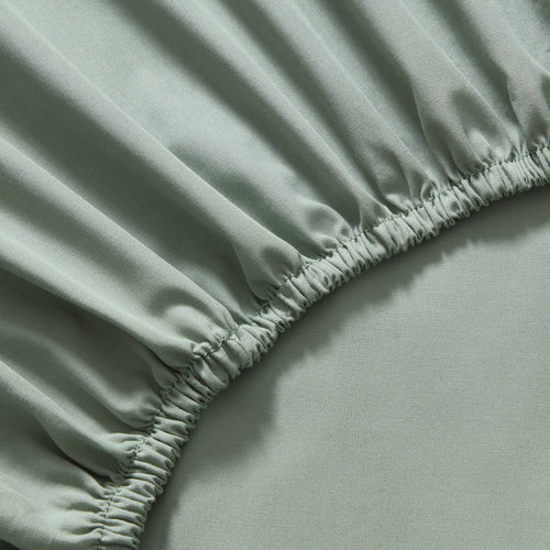 Dusklia - 200 Thread Count Plain-Dye Fitted Sheet - Olive