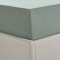 Dusklia - 200 Thread Count Plain-Dye Fitted Sheet - Olive