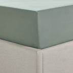 Dusklia - 200 Thread Count Plain-Dye Fitted Sheet - Olive