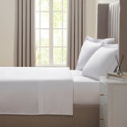 Dusklia - 400TC Sateen Sheets & Pillowcase Bundle - White
