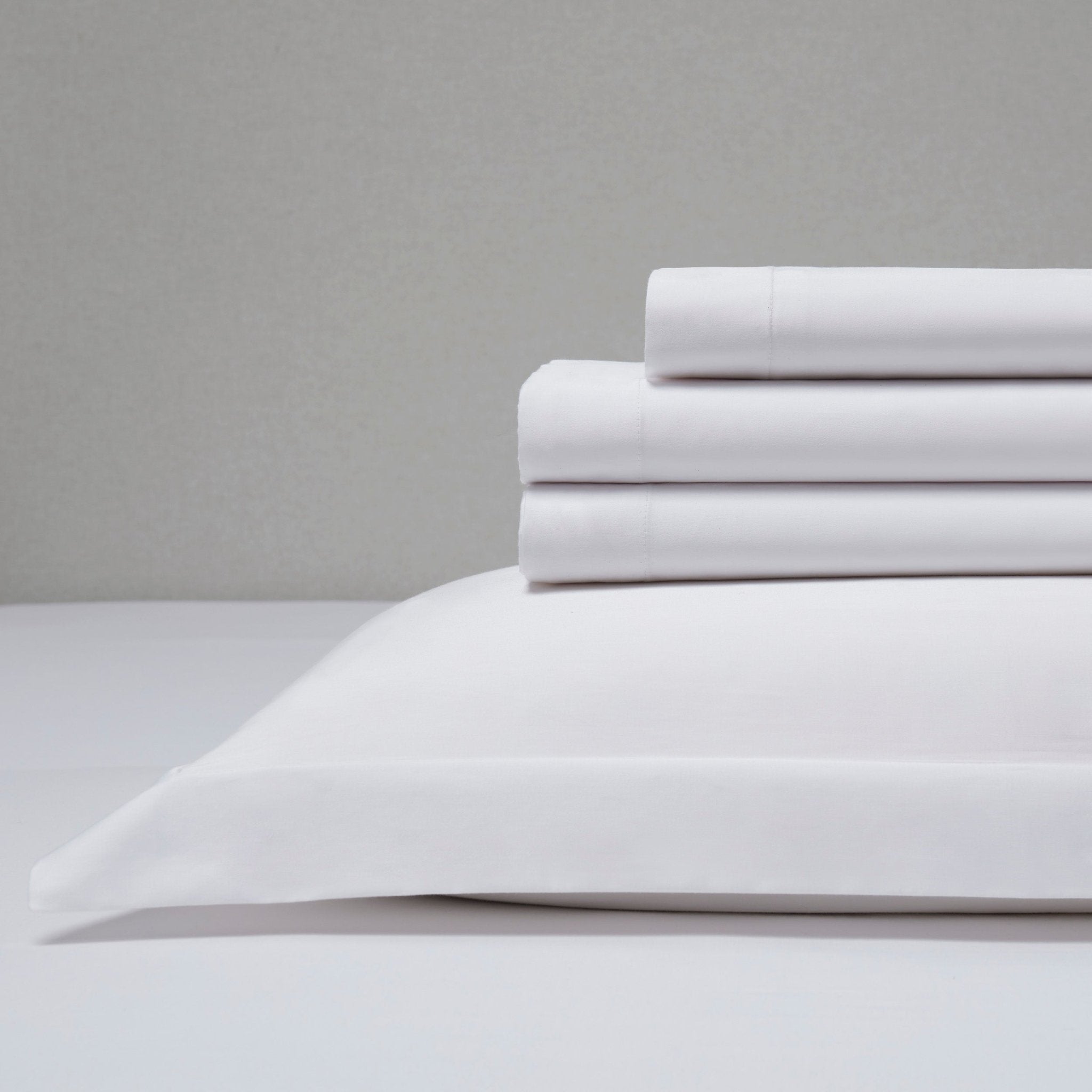 Dusklia - 400TC Sateen Sheets & Pillowcase Bundle - White