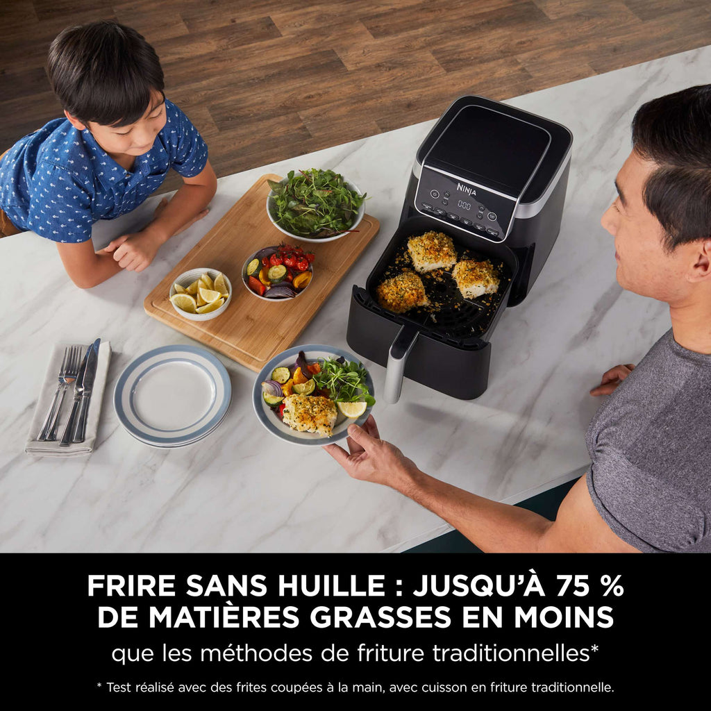 Pack Air Fryer Ninja 1 tiroir 6-en-1, 6,2L & Aspirateur balai sans fil Shark PowerLite