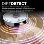 Aspirateur robot Shark PowerDetect avec autovidage et navigation IA – Blanc AV2820VEEUWH
