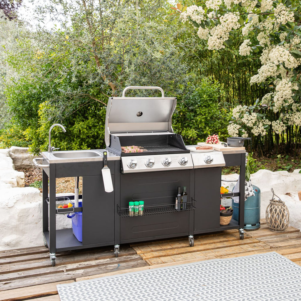 Cuisine d'extérieur REVO Alicante – 4+1 brûleurs 17,2 kW