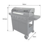 Barbecue au gaz Malibu - 6 brûleurs 15kW