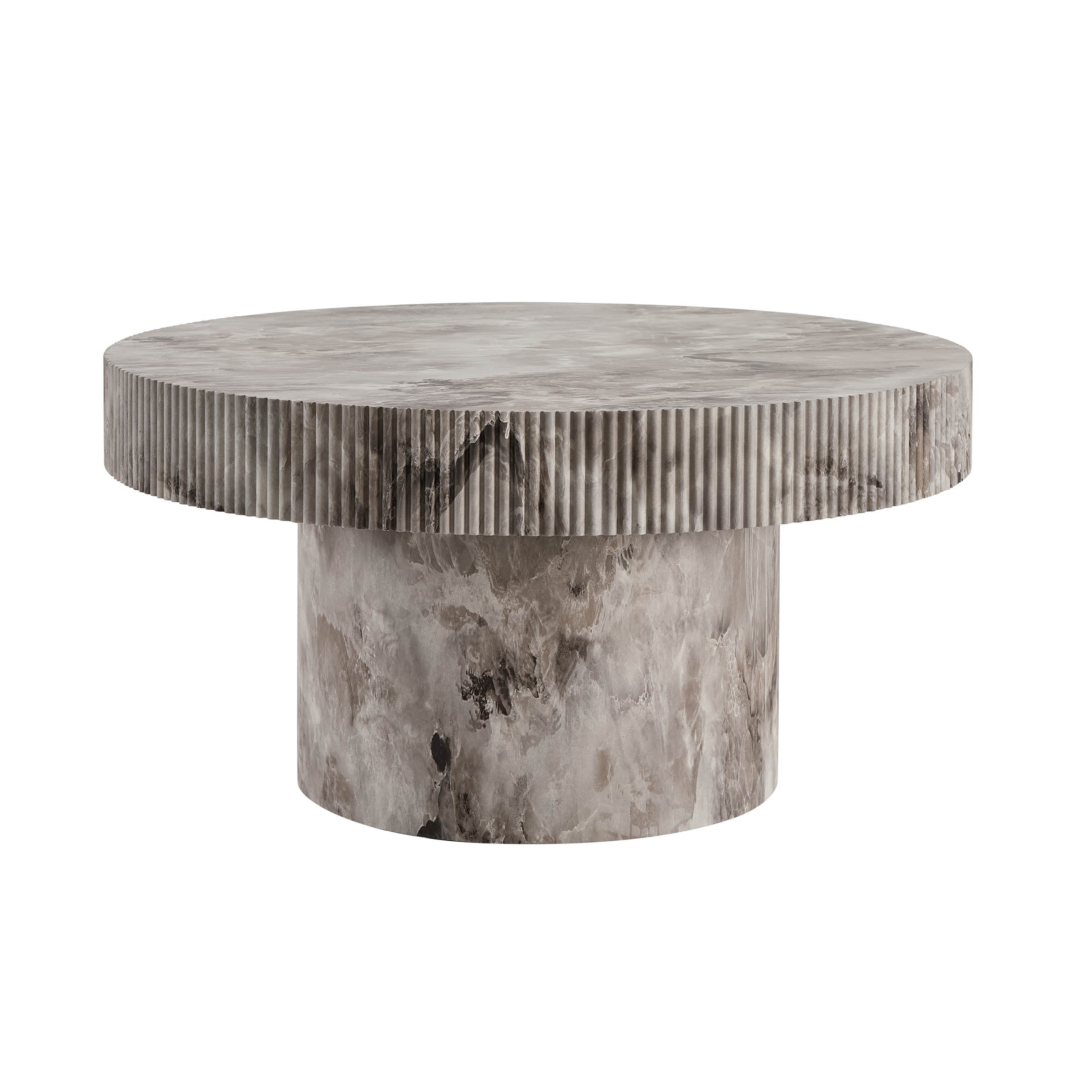 Table basse Aleyna - Effet marbre