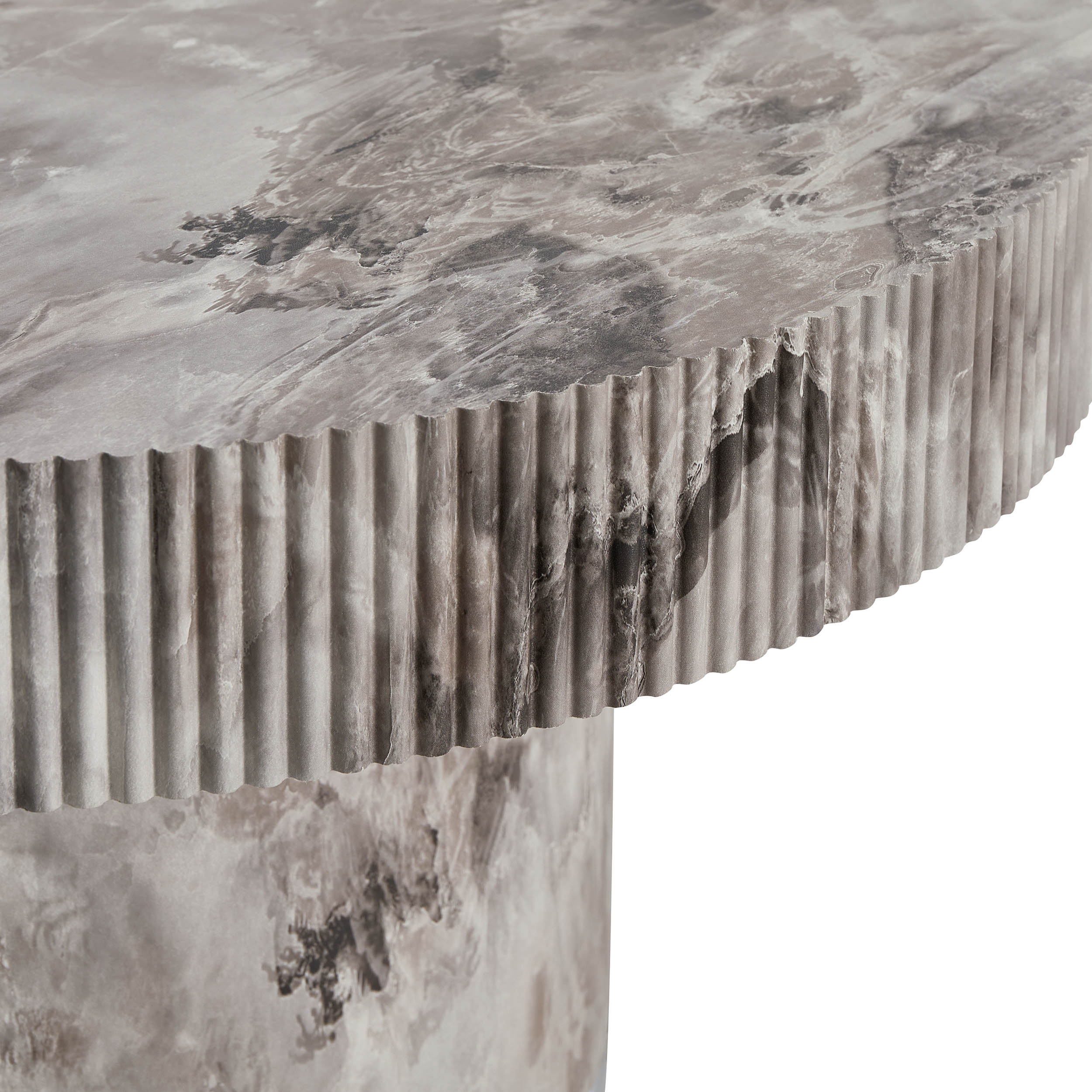 Table basse Aleyna - Effet marbre