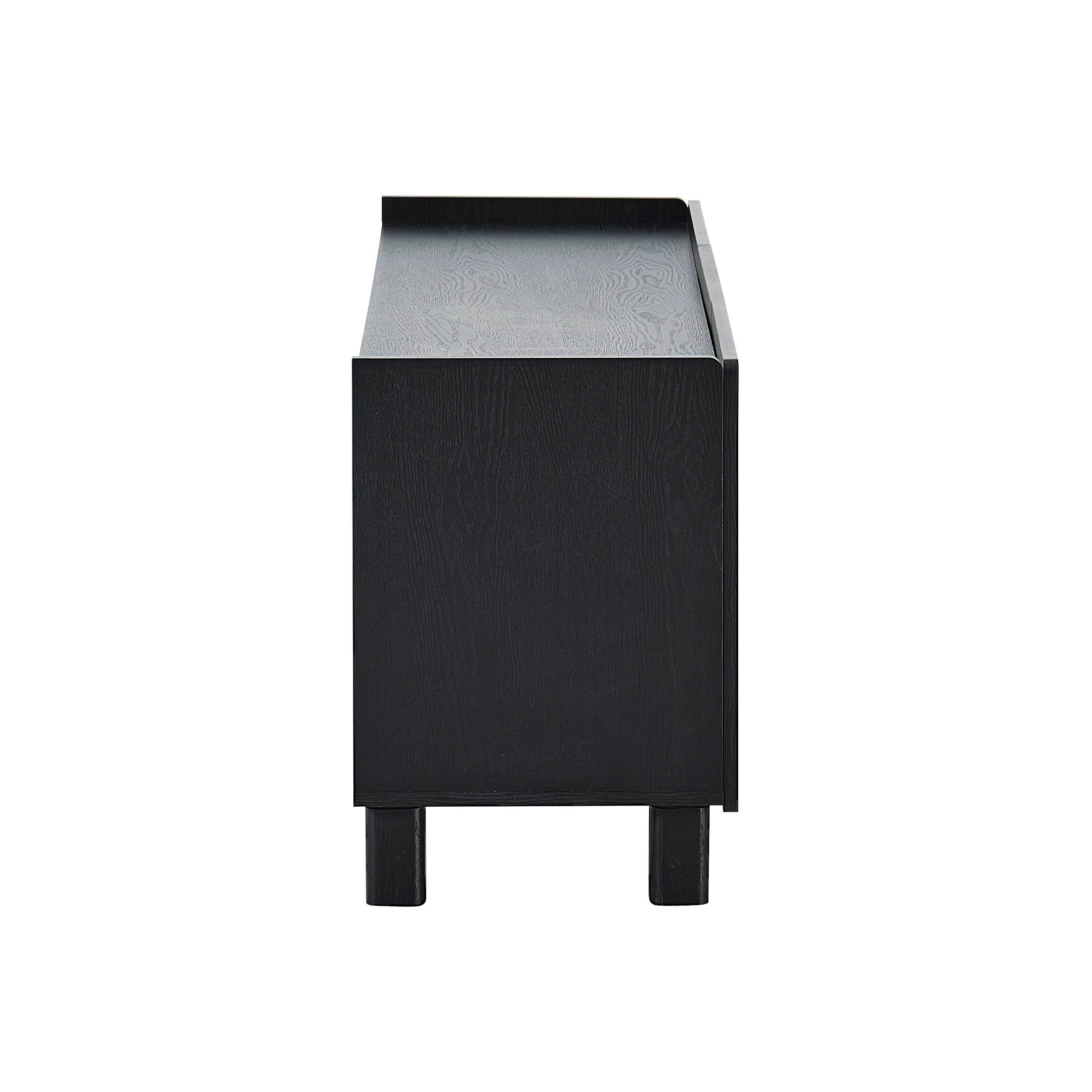 Meuble TV Avalon pour téléviseurs jusqu'à 50" - Effet bois noir