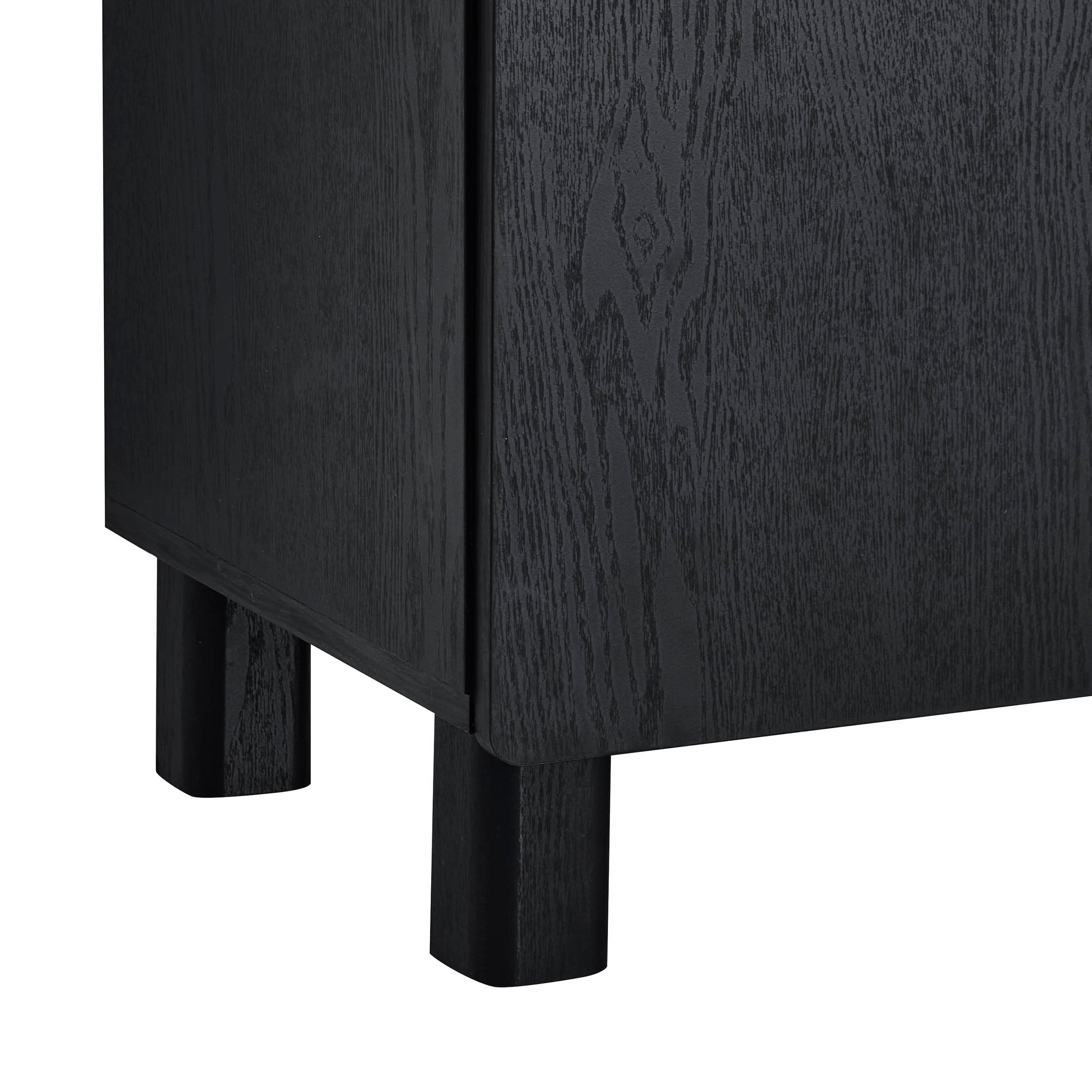 Meuble TV Avalon pour téléviseurs jusqu'à 50" - Effet bois noir