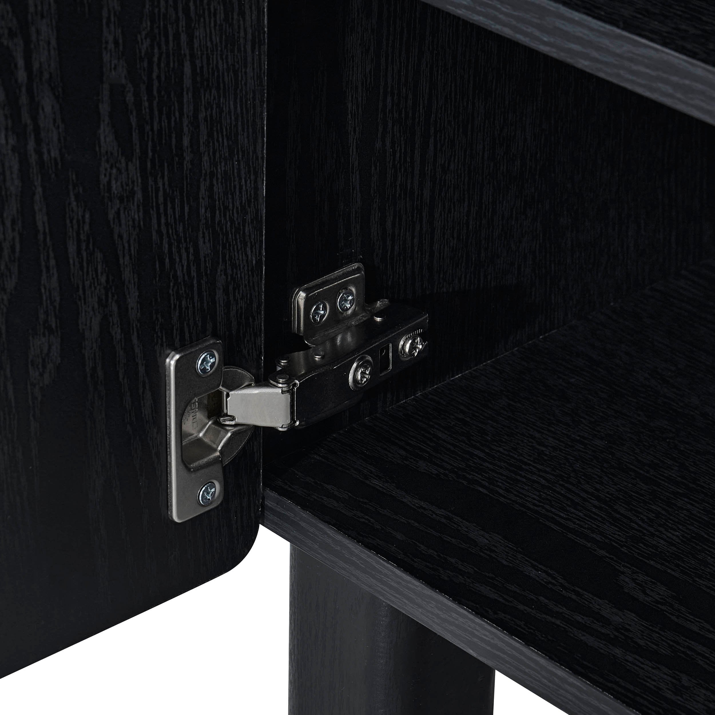 Meuble TV Avalon pour téléviseurs jusqu'à 50" - Effet bois noir