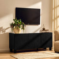 Meuble TV Avalon pour téléviseurs jusqu'à 50" - Effet bois noir