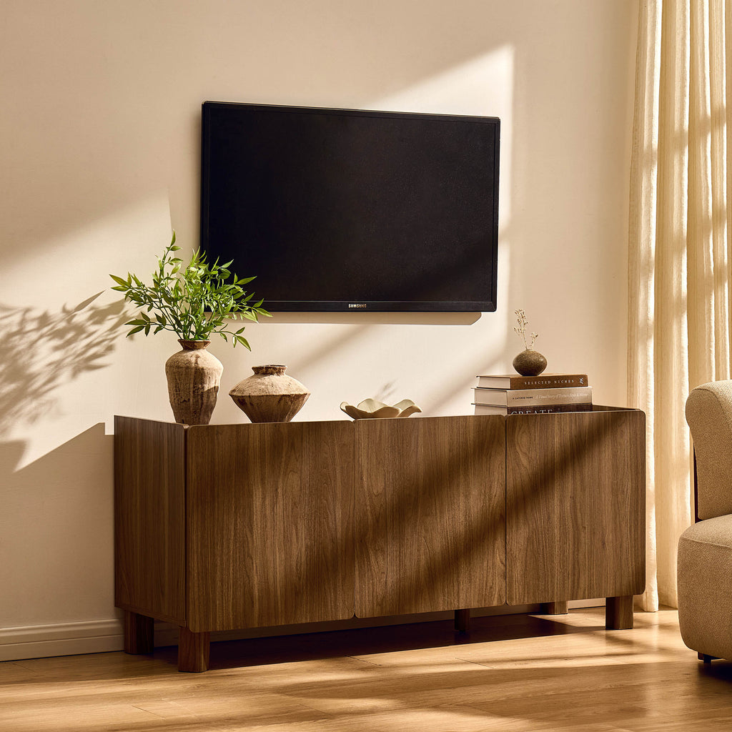 Meuble TV Avalon pour téléviseurs jusqu'à 50 - Bois moyen