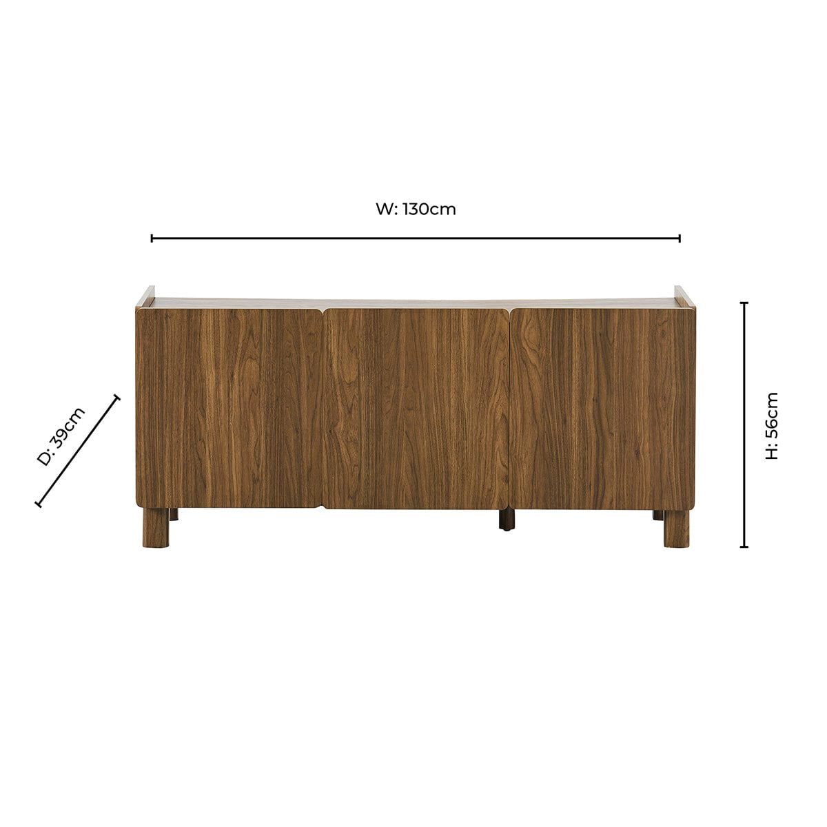 Meuble TV Avalon pour téléviseurs jusqu'à 50 - Bois moyen