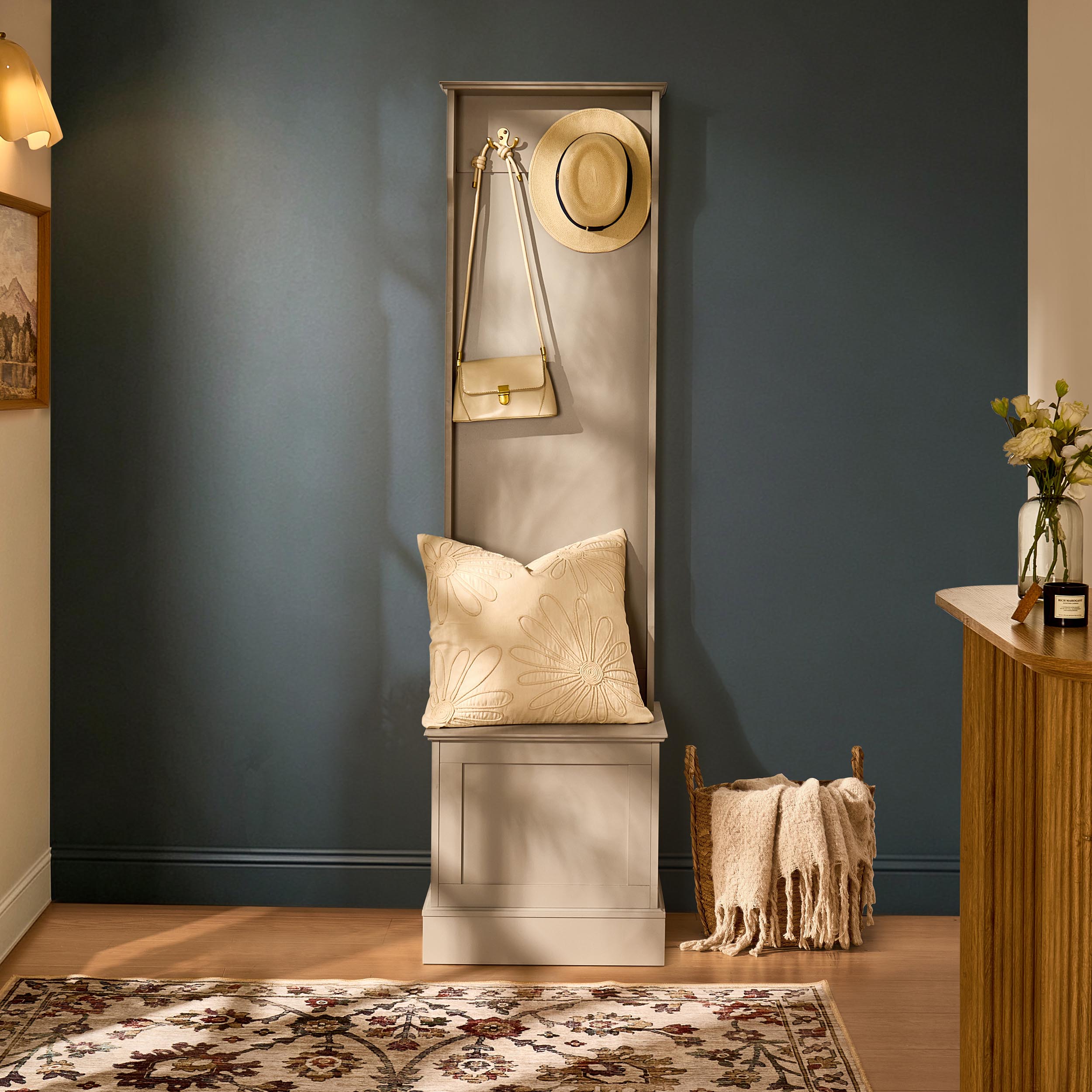 Meuble d'entrée compact Ruby - Taupe