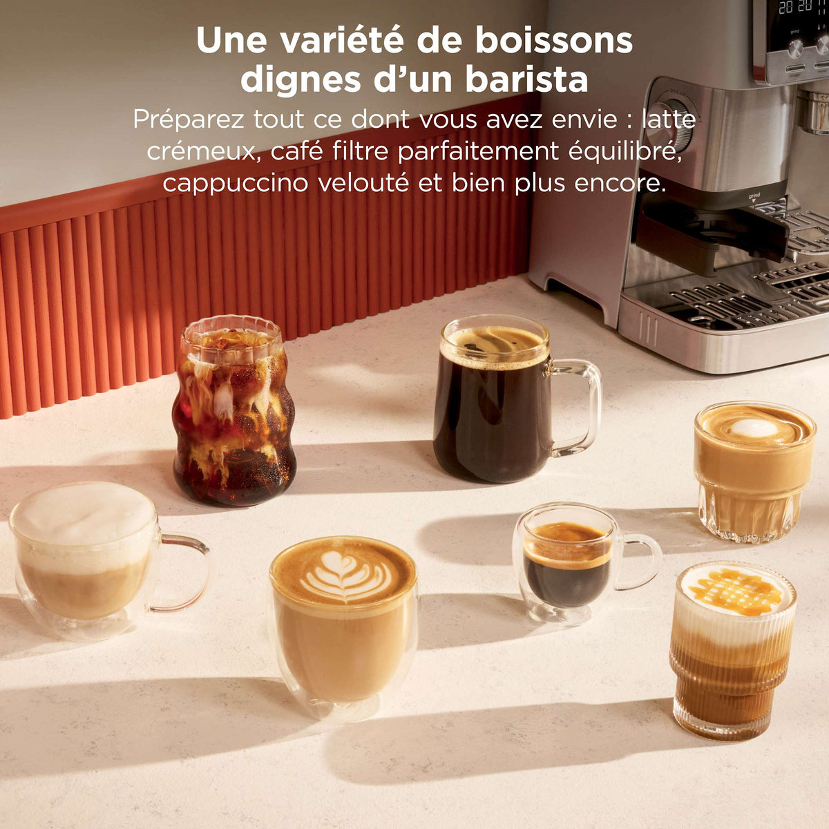 Machine à café semi-automatique Ninja Luxe Café MINI Plus - Argent