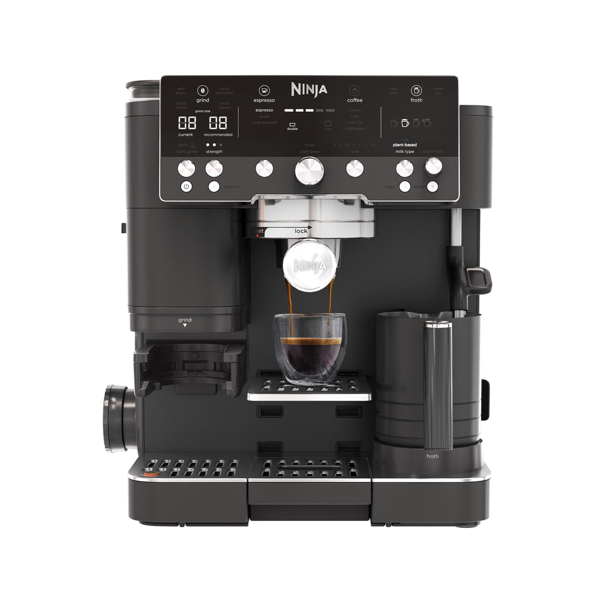 Machine à espresso Ninja Luxe Café Premier avec broyeur intégré – Noir