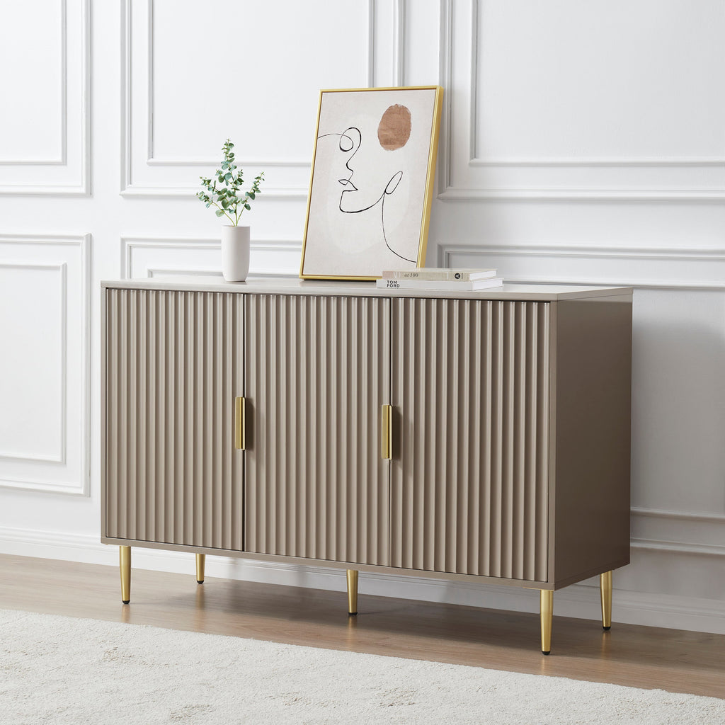 Dusklia - Evie 3 Door Sideboard - Taupe