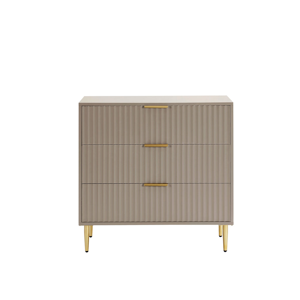 Dusklia - Evie 3 Drawer Chest - Taupe