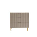 Dusklia - Evie 3 Drawer Chest - Taupe
