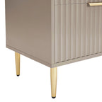 Dusklia - Evie 2 Drawer Bedside Table - Taupe