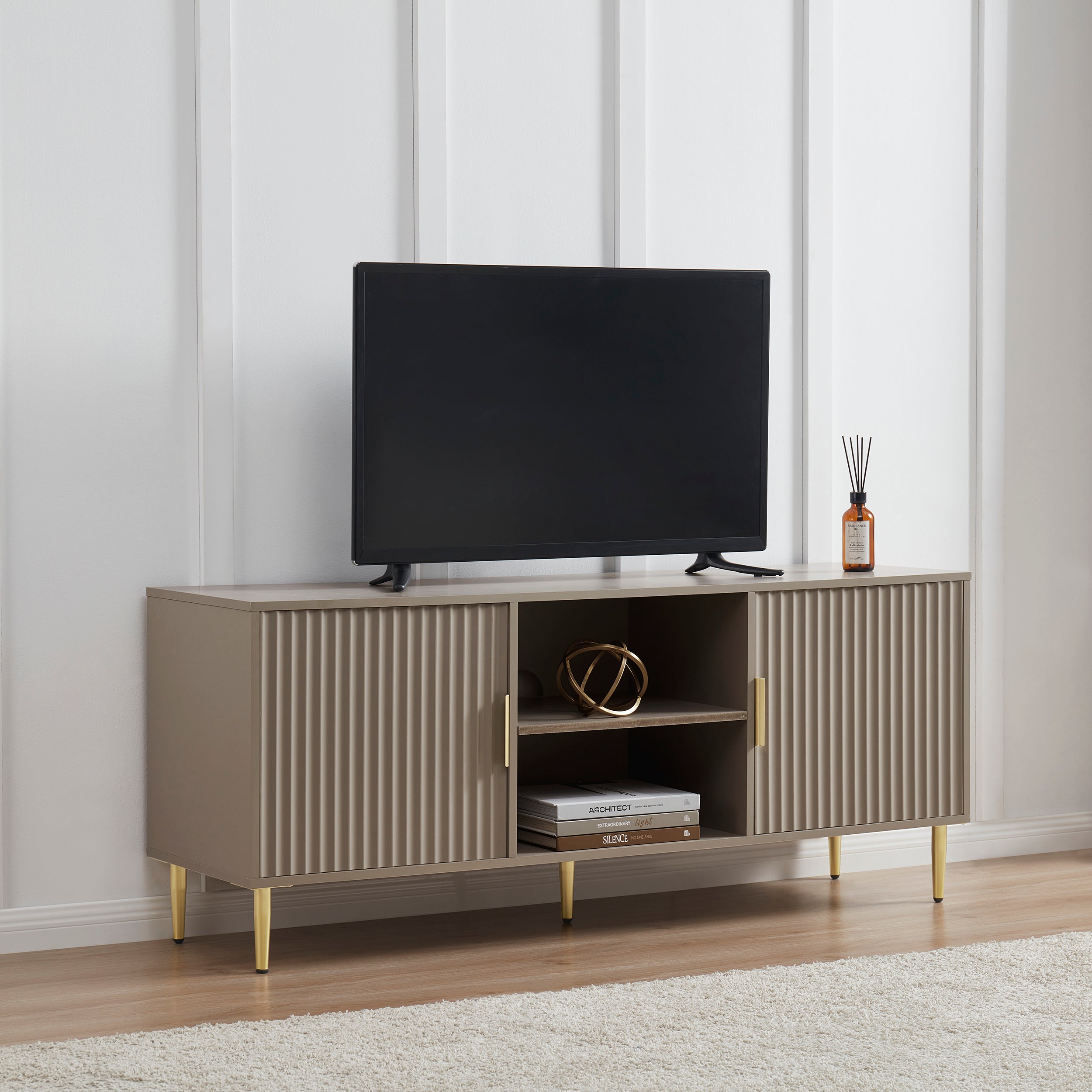 Dusklia - Evie TV Stand for TVs up to 65 - Taupe