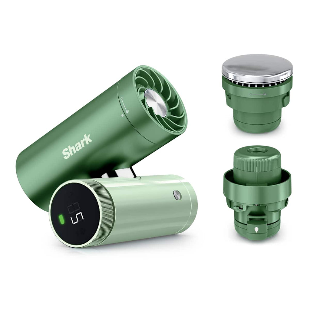 Ventilateur portable 3-en-1, brumisateur et plaque refroidissante Shark ChillPill - Vert