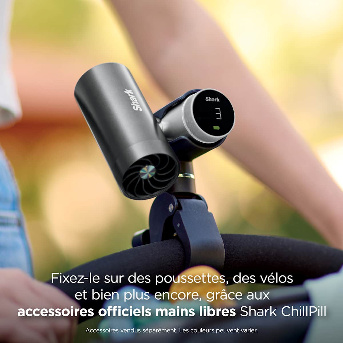 Ventilateur portable 3-en-1, brumisateur et plaque refroidissante Shark ChillPill - Charbon