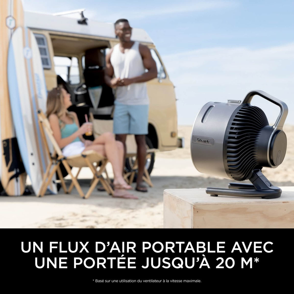 Pack Blender portable sans fil Ninja Blast Max 700 ml Gris et Ventilateur portable avec brume Shark FlexBreeze HydroGo Gris