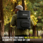 Pack Ventilateur portable 3-en-1 Shark ChillPill et Glacière sac à dos Ninja FrostVault Go 36 canettes - Charbon