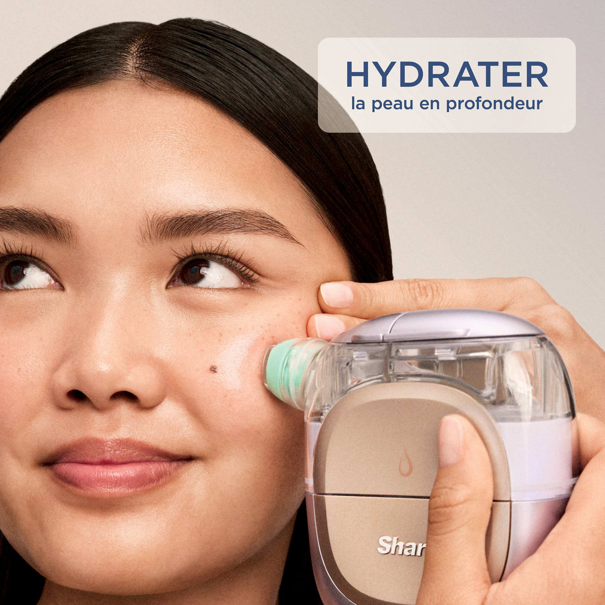 Appareil de soin du visage hydrofacial à domicile Shark FacialPro Glow + DePuffi - Lilas Doux