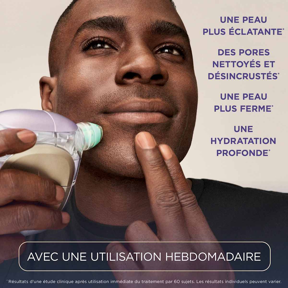 Appareil de soin du visage hydrofacial à domicile Shark FacialPro Glow + DePuffi - Lilas Doux