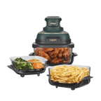 Air fryer en verre avec 8 modes CRISPi DualZone, Rose Quartz