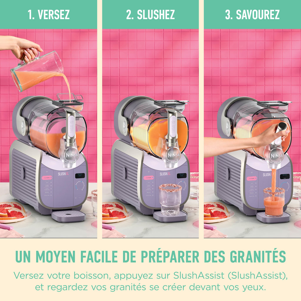 Machine à granités et boissons glacées Ninja SLUSHi XL - Lilas