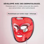 Masque LED Shark CryoGlow avec rafraîchissement du contour des yeux - Bleu Givré