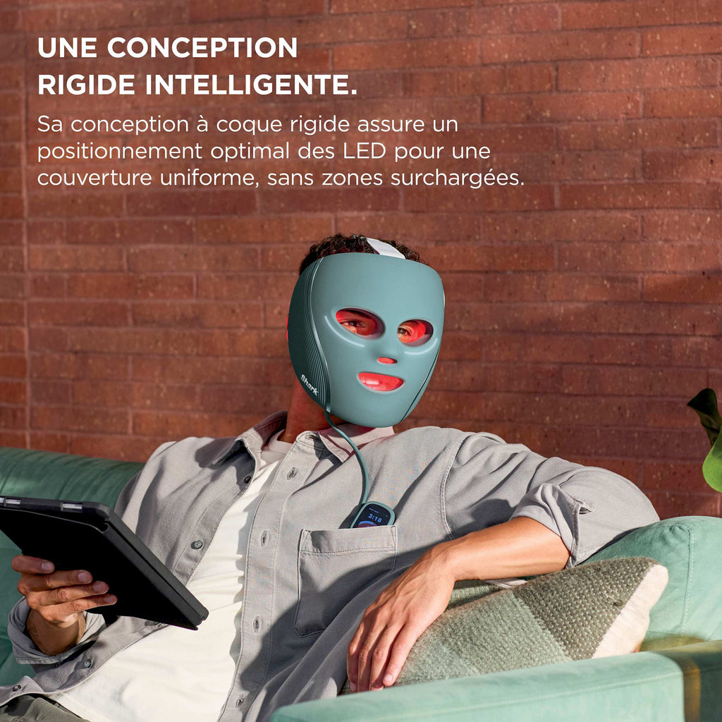 Masque LED Shark CryoGlow avec rafraîchissement du contour des yeux - Rose