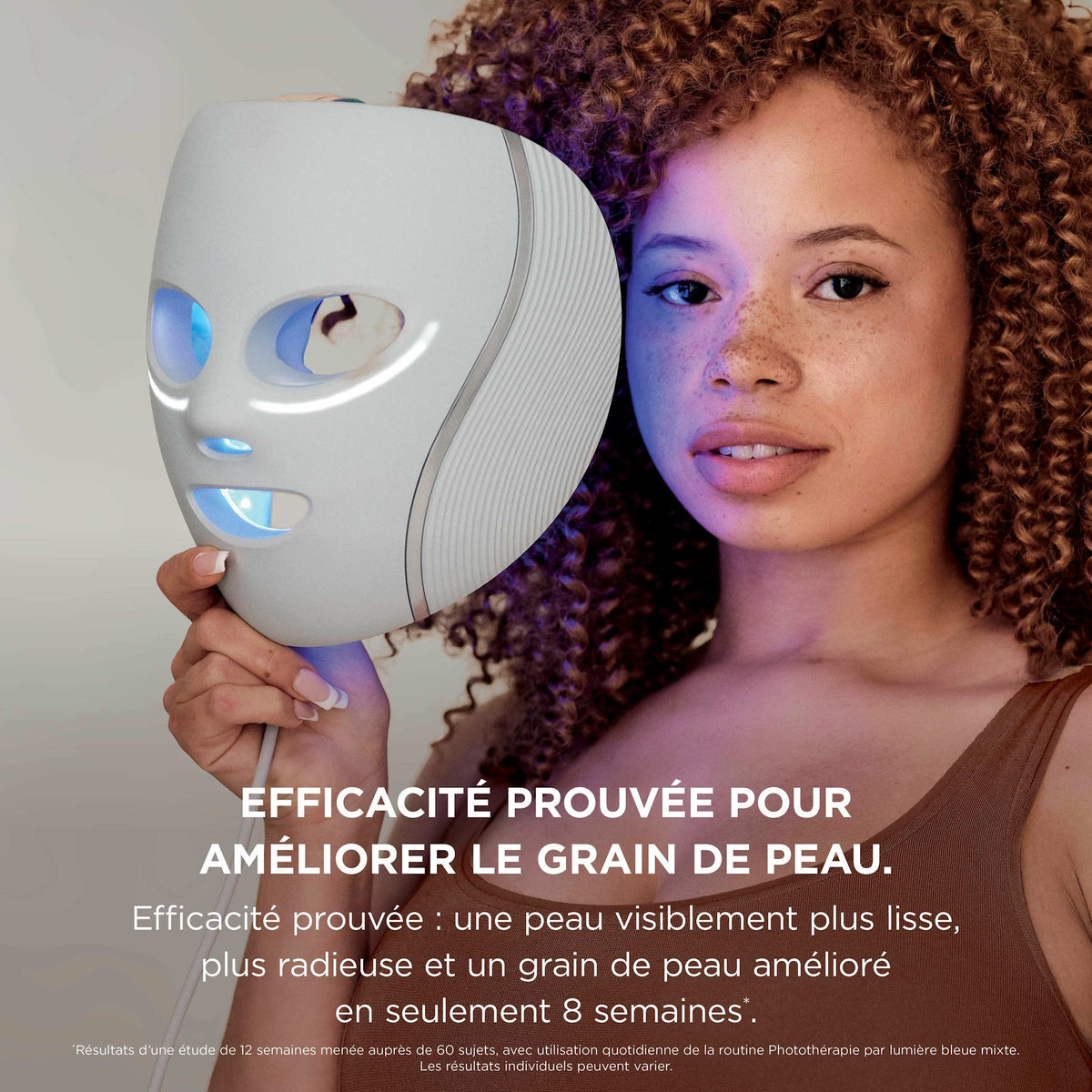 Pack Masque LED CryoGlow Shark avec rafraîchissement du contour des yeux et Stand de recharge