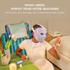 Masque LED Shark CryoGlow avec rafraîchissement du contour des yeux - Lilas doux