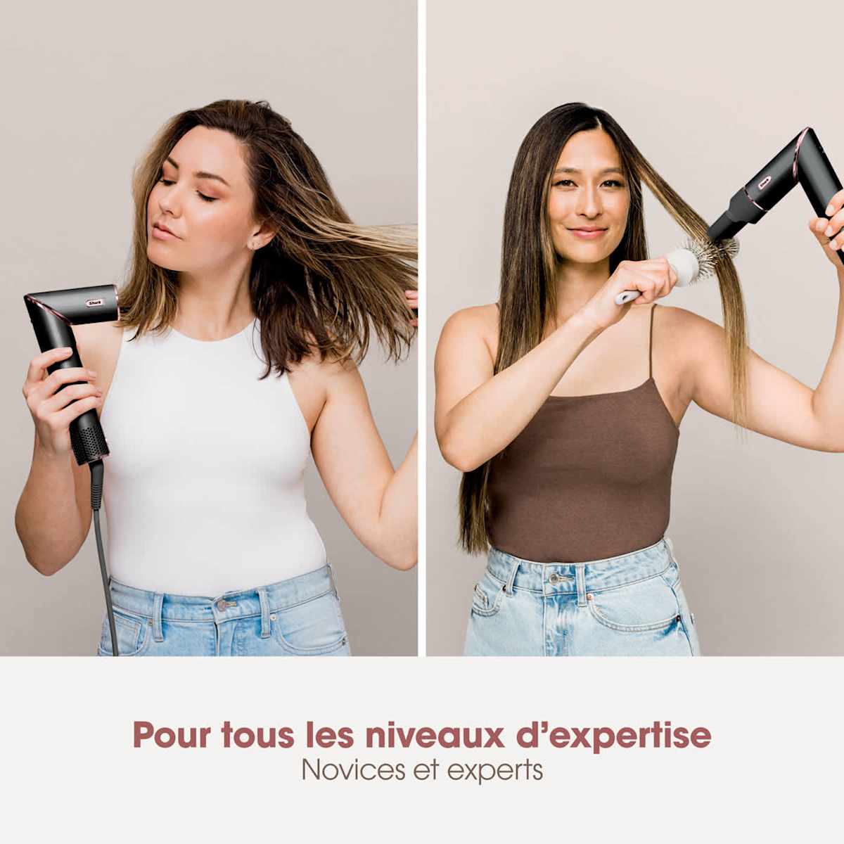 Multi-Styler et Sèche-Cheveux Shark FlexStyle sur-mesure Noir - 3 accessoires au choix