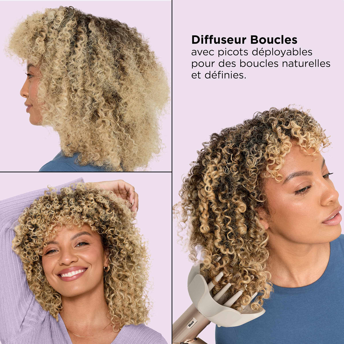 Multi-Styler et Sèche-Cheveux  5-en-1 avec diffuseur Shark FlexStyle – StarDust